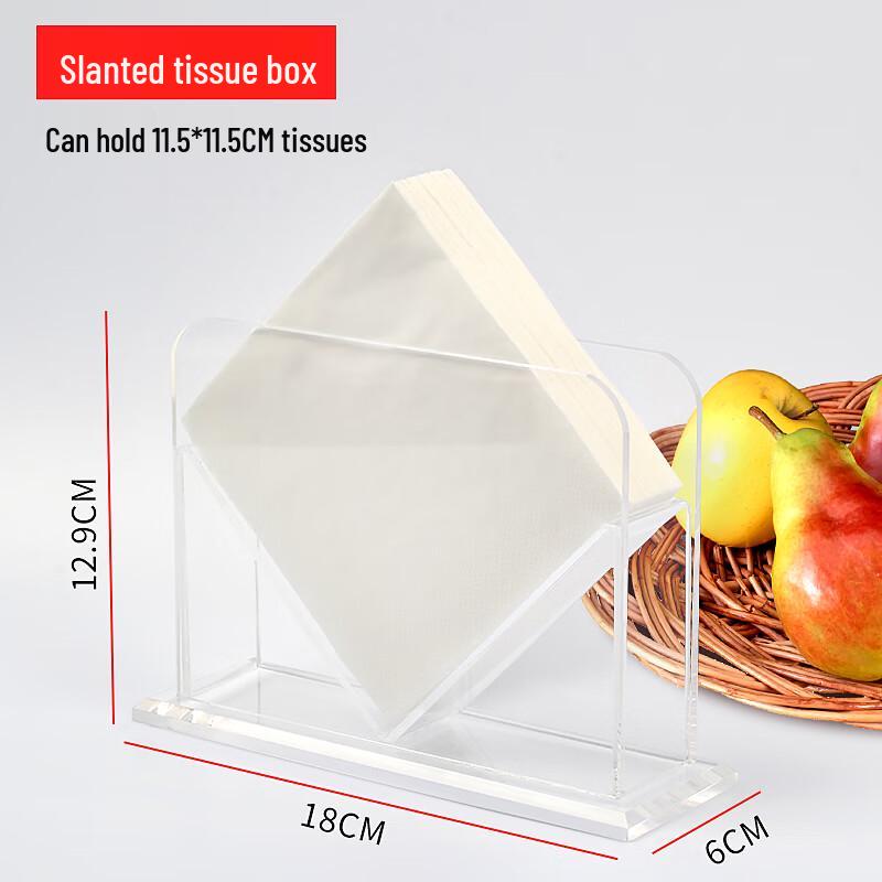 Slanted Acrylic Tissue Box (2-Pack)