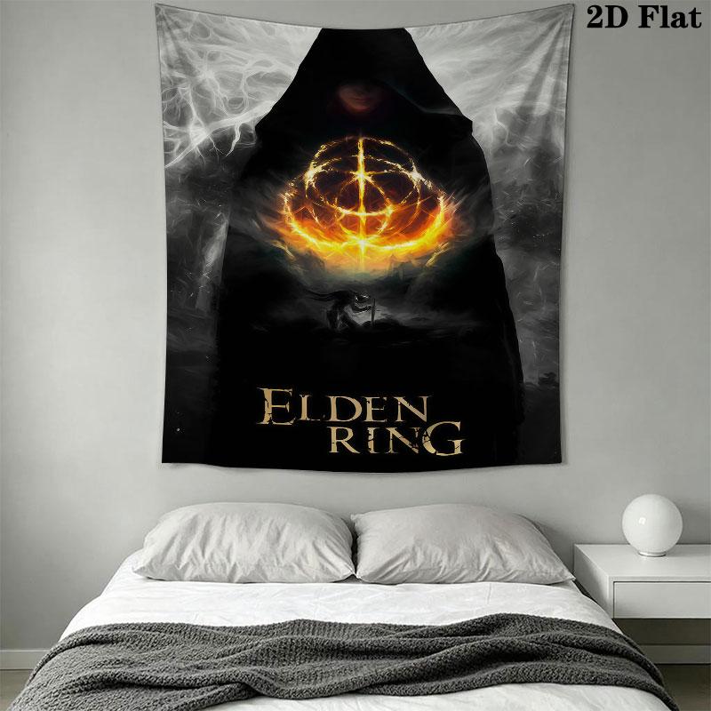 Elden Ring Echo Wall Hanging Printed Fabric Blanket Decorative Tapestries for Bedroom Living Room Home Decor