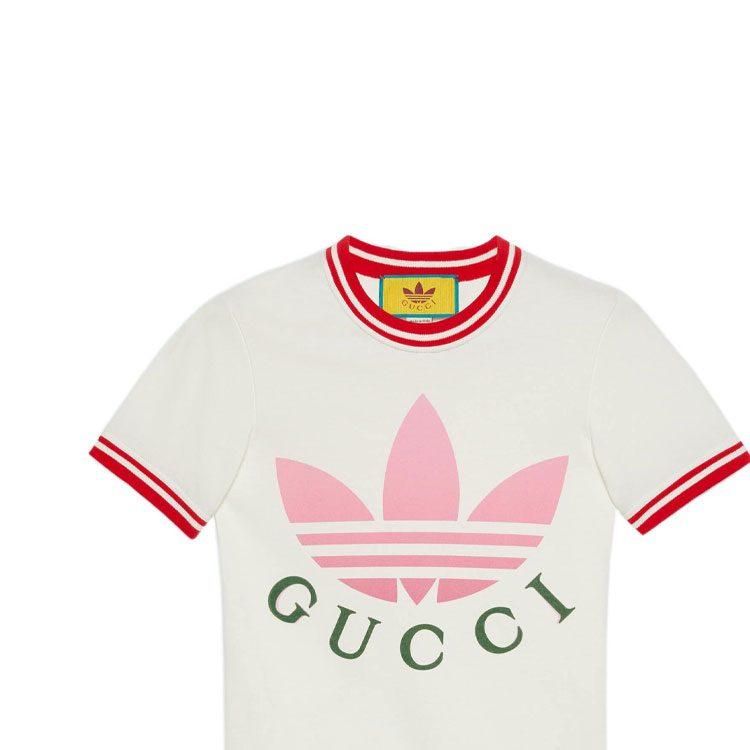 Gucci X Adidas Originals T Shirt Women's White 723405-XJE2D-9095