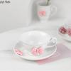 Girl Butterfly Ceramic Mug Afternoon Tea Cups Coffee Mug  Water Cup Milk Tea Cups Breakfast Cup Milk Mugs Juice Mugs Drinkware