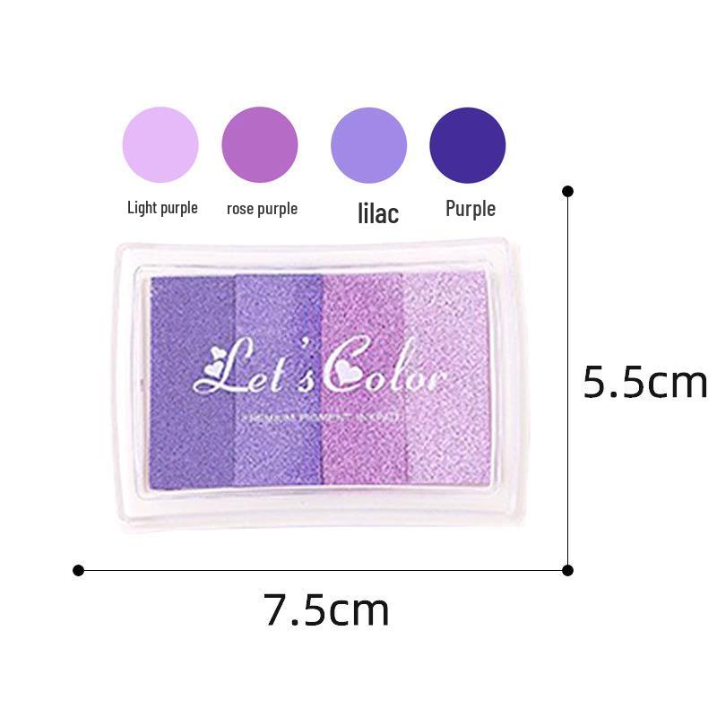 Children's 4-Color Gradient Finger Painting Ink Pad