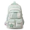 Sac d'écolejk splicing transparent sac à pain nouveau sac d'école double couche multi-poches sac à dos de voyage pour élève de collège fille collège