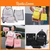 Nylon Letter Backpack With Airflow Straps For Middle School Students