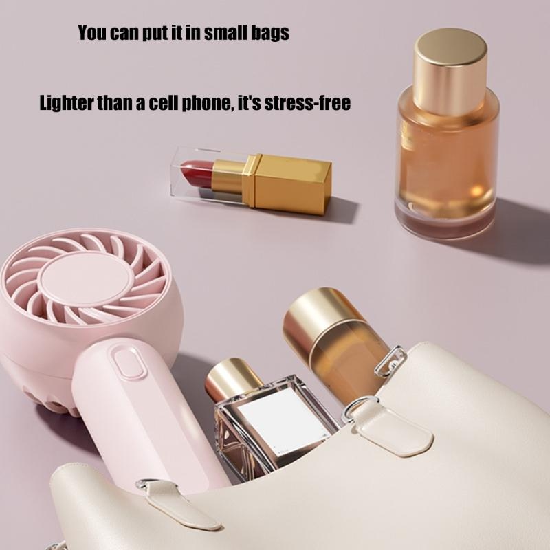 Handheld Cooling Fan Portable USB Charging Electric Fan with Adjustable Three Speed Setting for Home Or Outdoor Activity