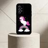 Q V-version Unicorn Phone Case For Samsung S25,24,21,22,23,30,Ultra,20,Plus,Fe,Lite,Note Soft Black Cover