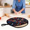 Tortilla Holder Pouch 12-Inch Microwavable Cloth Taco Heater Microwave Tortilla Warmer For Bread Rolls Wraps Pita Chapati
