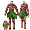 Prodyšný kostým Moana Maui s tetováním pro dospělé a děti s realistickým tetováním