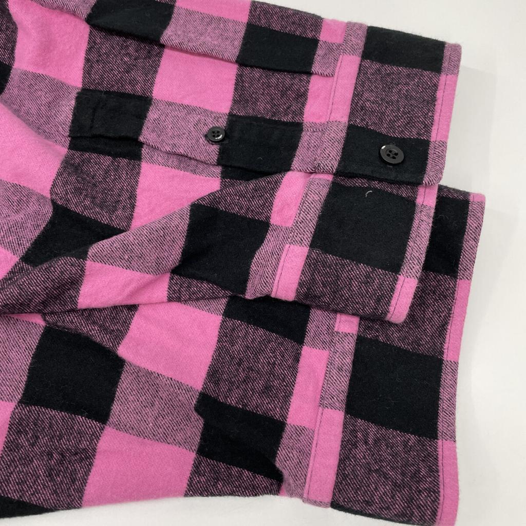 Balenciaga Pink/Black 630963 2020 Block Check Oversized Shirt Tops 32 pink/blackUsed