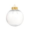 6Pcs/lot Clear Empty Christmas Ball Ornaments with Removable Gold/Silver Metal Hangers Great for Wedding Party Holiday