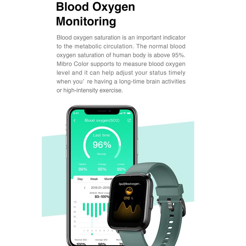 Versione globale] XIAOMI Mibro Color HD Schermo Frequenza cardiaca  Misuratore di ossigeno nel sangue Misurazione della pressione Quadrante  personalizzato 5ATM Orologio intelligente impermeabile acquista in modo  economico — spedizione gratuita 