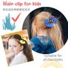 2Pcs New Striped Children's Bow Hair Clip Simple and Versatile Headdress Student Atmosphere Amall Hair Accessories