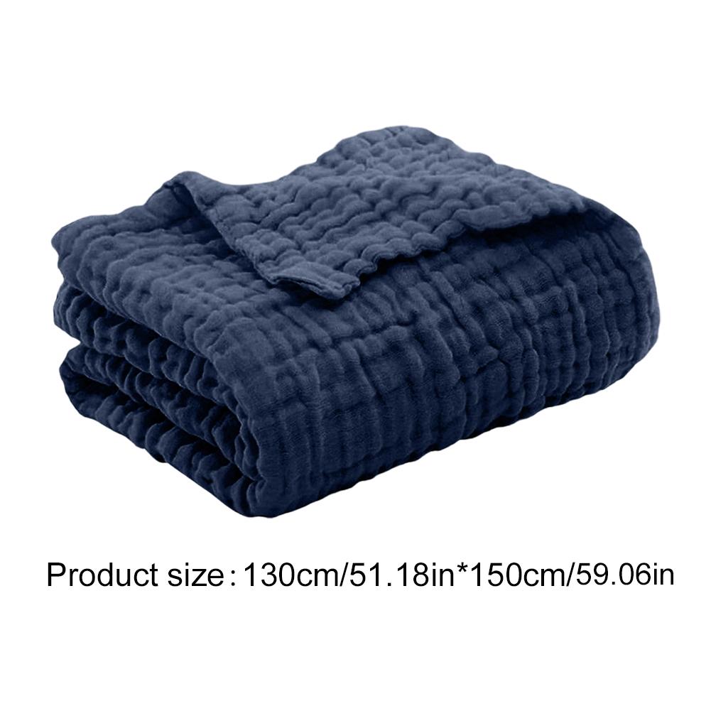 

Muslin Blanket Foldable Swaddle Blanket Breathable Cotton Infant Swaddling for Bed Sofa Cover Travel Blanket