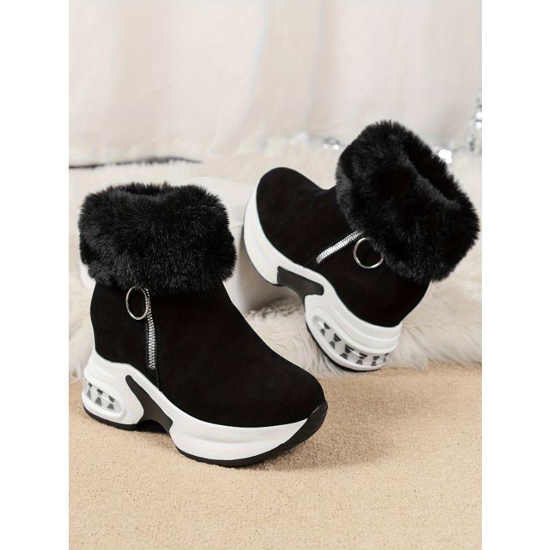 Snow Boots Women 2025 Winter New Flip Flop Short Tube Padded Warm Boots
