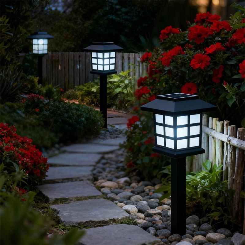 Waterproof Solar LED Outdoor Lights, Solar Garden Landscape Lamp for Yard Patio Walkway Driveway, Solar Lawn Decor Lighting