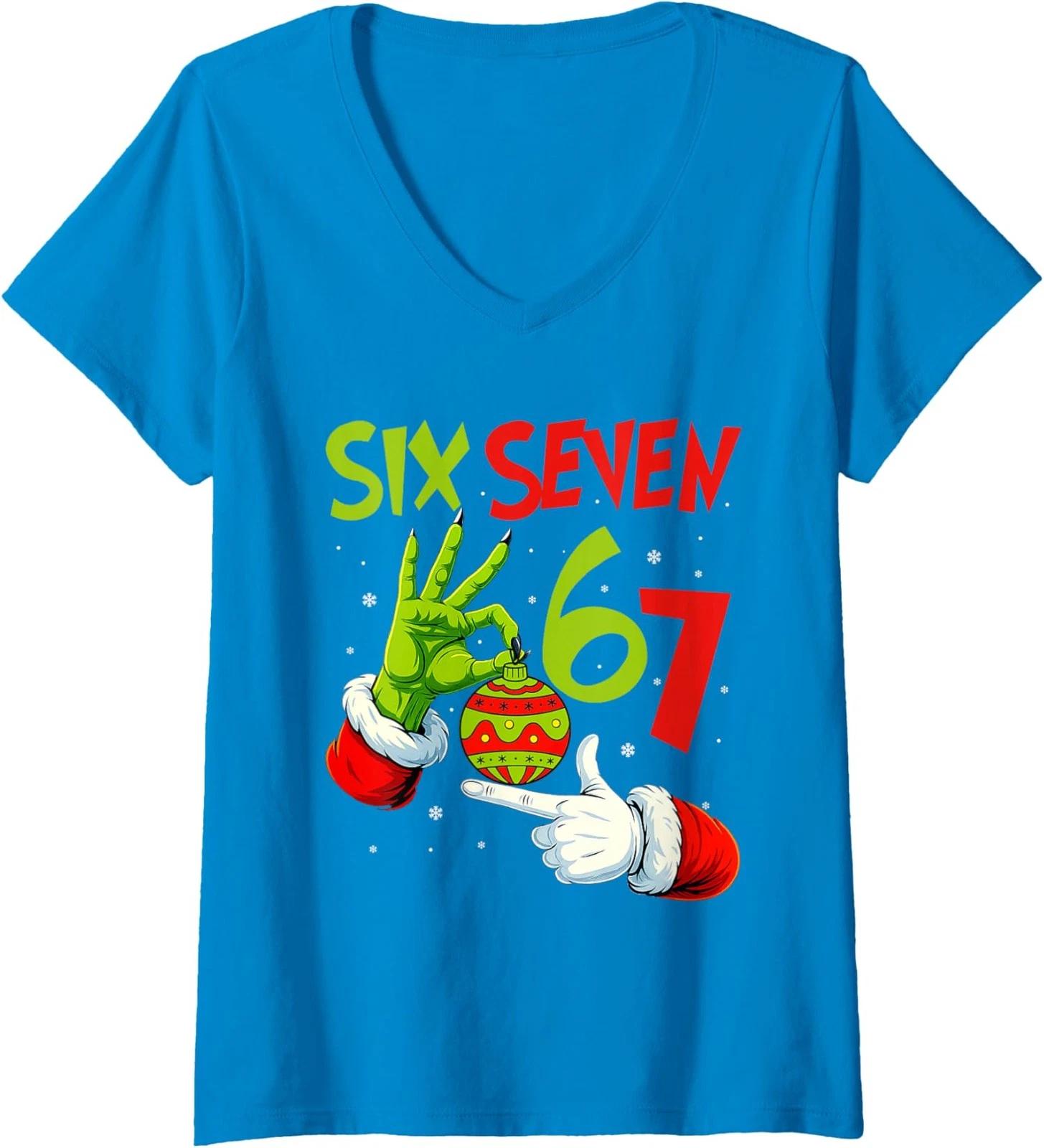 

All I Want for Xmas is My Students to Stop Saying 67 Ladies V-Neck Tshirt S