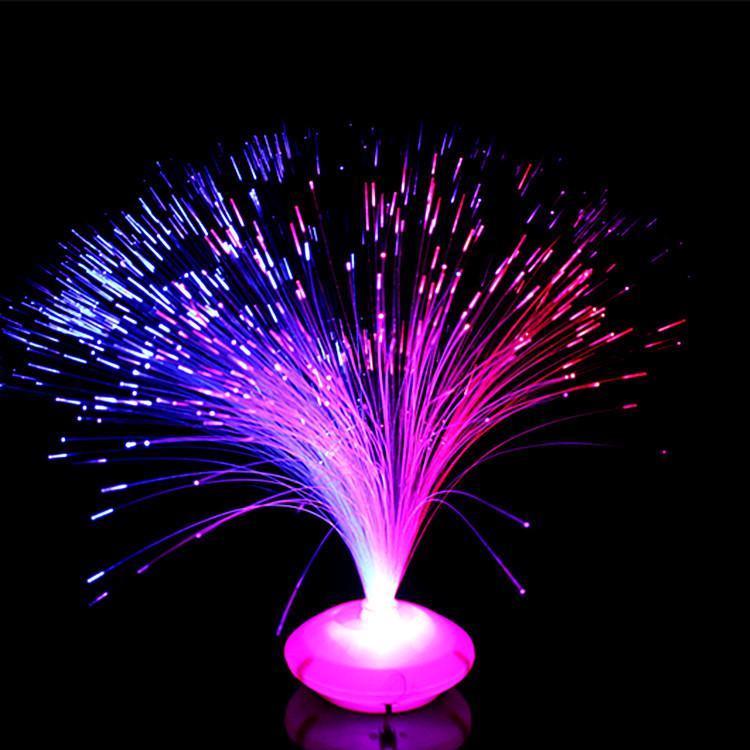 Romantic Luminous Fiber Optic Flower Toy, Colorful Flashing Baby's Breath, Perfect for Night Markets.