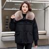 New Women's Short Padded Down Jacket, Korean Style Loose Thick Puffer Bread Coat Winter Outerwear For Petite