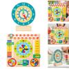 Telling Time Teaching Toy Preschool Learning Early Educational Toy, for Children Holiday Gifts