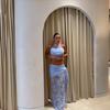 Women's new fashionable and sexy hollow lace skirt set swing collar top skirt two-piece set women's wholesale