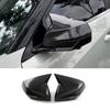 For Geely Cityray 2024 2025 ABS black carbon Side Door Mirror Cover Trim Rearview Mirror Caps Auto Exterior Refit Accessories