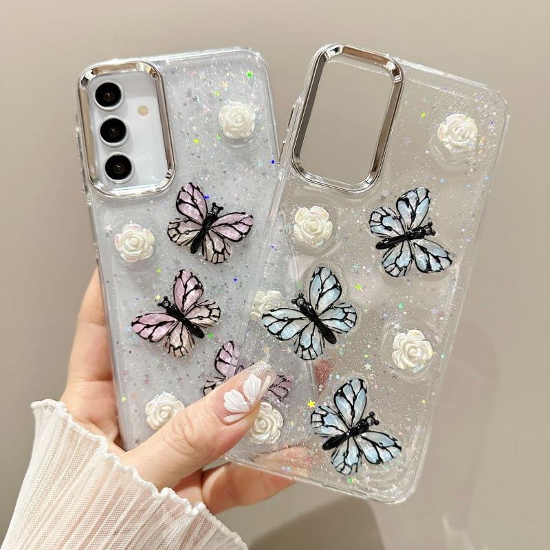 Boutique three-dimensional crystal butterfly mobile phone case Samsung A11/A11/A11/S11 + S11U/S11 protective case