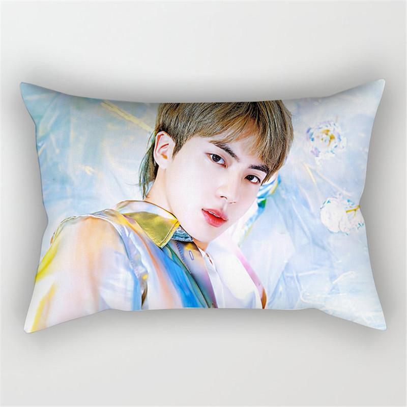 Bangtan Boys Kpop Bts Print Pillowcase Cover Bed Seat Square Pillow Home Cover