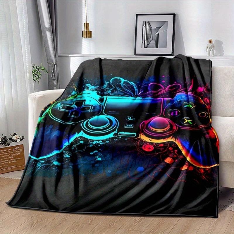 Game Controller Blanket Flannel Blanket Nap Sofa Office Bed Camping Multi-Function Blanket