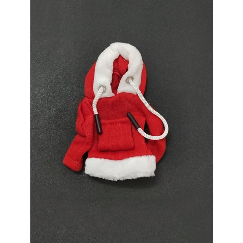 1pc Red Santa Claus Car Gear Shift Knob Cover, Fashion Mini Hoodie Sweatshirt Fit For Car Gear Shift Knob