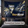 Custom Name Text Tapestry,North Queensland Cowboys Decorative Wall Hanging, Background Tapestry For Home Bedroom