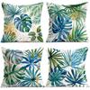 4 Stück Aquarell Tropische Pflanzenblätter Kissen Kissenbezug Polyester Kissenhülle Zierkissen Kissenbezug Zuhause Auto Sofa Dekor