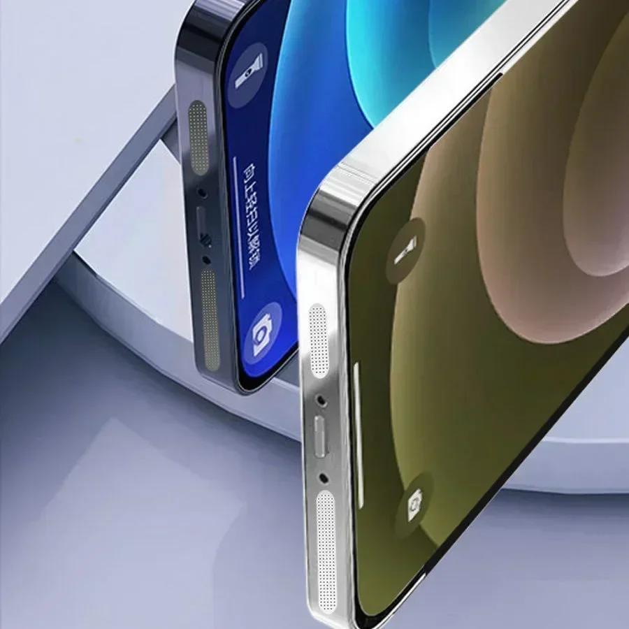 8/4pcs Universal Metal Mesh Anti Dust Proof Adhesive Net Cover Sticker Mobile Phone Anti-dust Cover Kit Protecters for IPhone 15