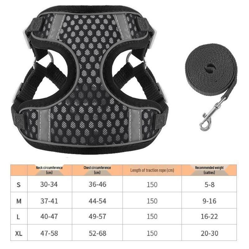 

Уличная шлейка и поводок для собак и кошек S