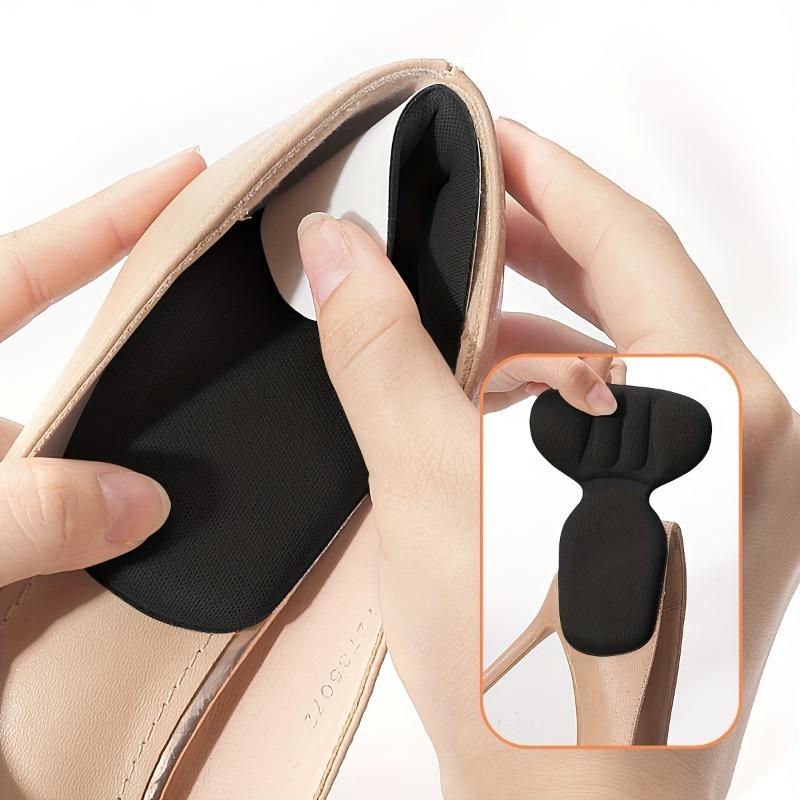 Double Thick Half-Inch T-Shaped Foam Heel Cushion And Heel Cup - High Heel Use, Non-Slip, Durable, Soft, Comfortable, Breathable
