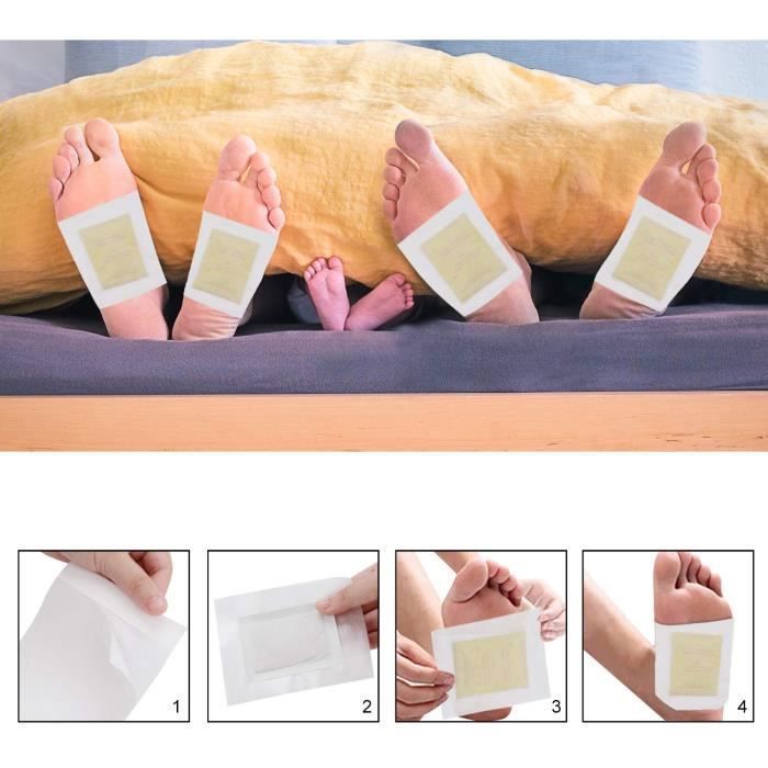 Patchs Detox - GÉNÉRIQUE - Kapmore - 100 PCS - Vegan - Exfoliant - Gingembre