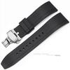 Wasserdichtes Gummi-Uhrenarmband für Seiko TPU-Armband für Rolex Schnellverschluss Silikon-Schmetterlingsschließe Taucherarmband 20mm 22mm 24mm