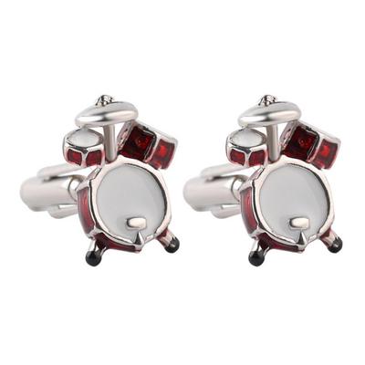 1Pair Men Fashion Drum Shape Cufflinks Cuff Button Party Formal Suit Accessories