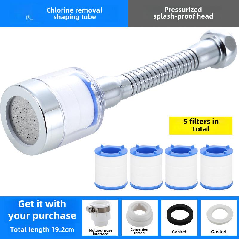 Water-Saving Kitchen Faucet Filter & Splash Head Extension