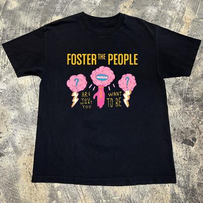 VTG Foster The People band Samling Album Svart Alla Storlekar T-shirt QQ1574 Unisex T-shirt