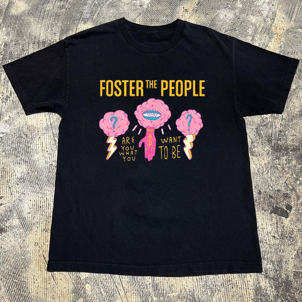 VTG Foster The People band Collection Album Black All Size Shirt QQ1574 Unisex T-Shirt XXXXL