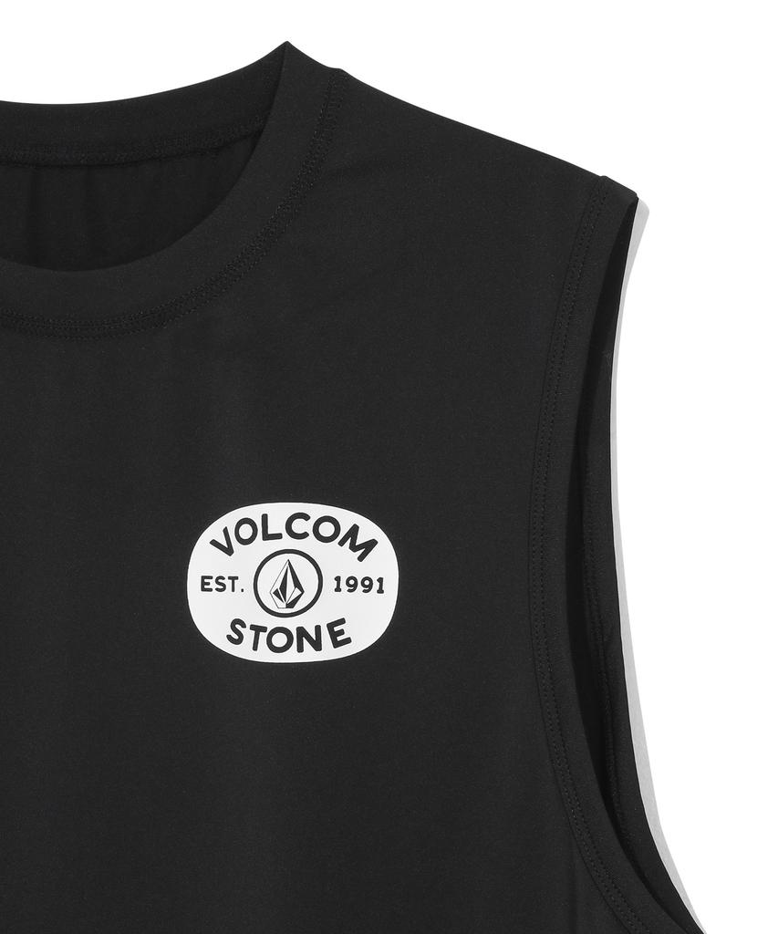 VOLCOM Stamp Sleeveless Rash T-Shirt (Black)