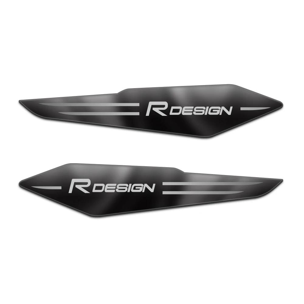 Für Volvo Rdesign T6 AWD C30 C70 S40 S60 S70 S80 XC60 XC90 2 Stück Auto Styling Aufkleber 3D Reflektierendes Metall Karosserie Kotflügel Emblem Aufkleber