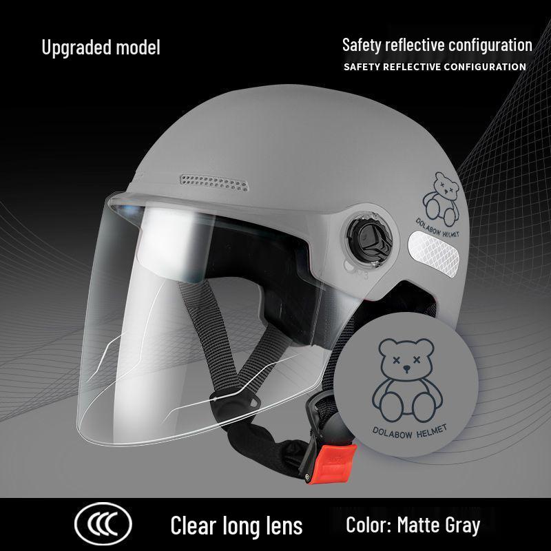 Universal All-Season Women s Motorcycle & Electric Scooter Safety Helmet with Sun Protection