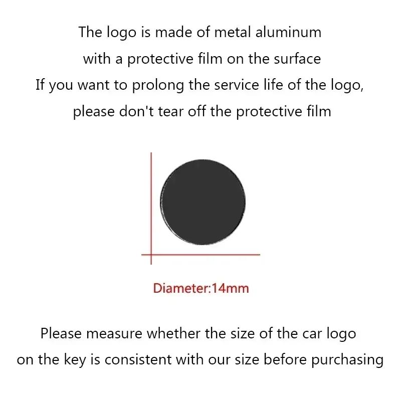 14MM Fernbedienungs-Autoaufkleber Emblem Zubehör Für Toyota Yaris Corolla Avensis Aygo Vitz Vios Yaris Mark-X Mirai