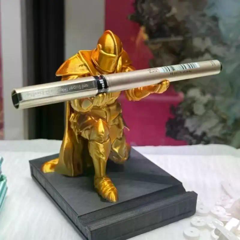 Gepanzerter Retro-Soldaten-Stifthalter Schreibtischzubehör Krieger-Bleistifthalter Ritter Für Schreibtisch Kleine Statue Ornamente