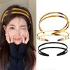 Wide Double Breasted Hairband Simple Hair Band  for Travel and Daily Wear All Matching