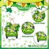 4Pcs Patrick's Day Luck Door Sign Front Door Hanging Sign Paper Plaques Hanging Ornament for Door Wall Decoration