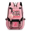 BTS Fashion Contrast Color Backpack for Students, Lightweight Large Capacity School Bag