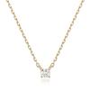 PAIGEFLYNN JEWELRY [Silver 925] Moissanite Brill 0.1 Carat Necklace