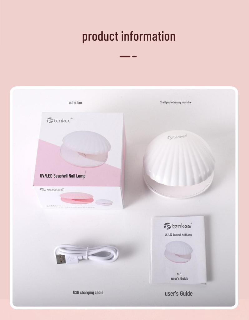 Portable Mini UV LED Nail Drying Lamp with Dual Light Sources