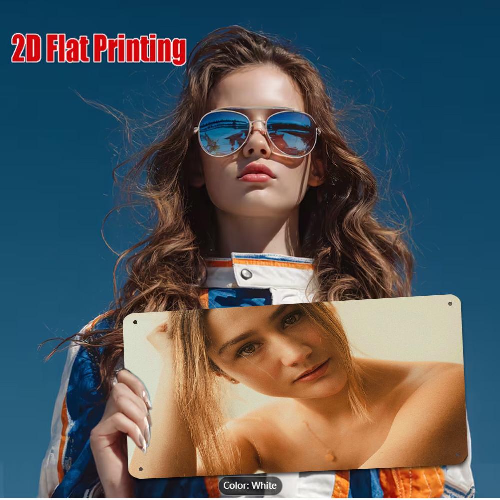 HD Metal Tin Sign Woman In Black and Red Bikini Lying On Sandy Beach with Ocean Waves Summer Coastal Scene Wall Decor